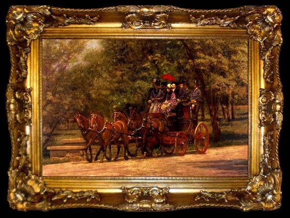framed  Thomas Eakins Fairman Rogers Four-in-Hand, ta009-2